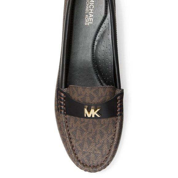 MICHAEL Michael Kors Melanie Signature Canvas Moccasin Loafer Flats NWT - Picture 4 of 9